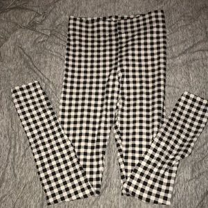 Plaid leggings